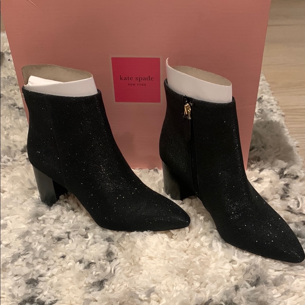 Kate Spade Black Ankle Boots